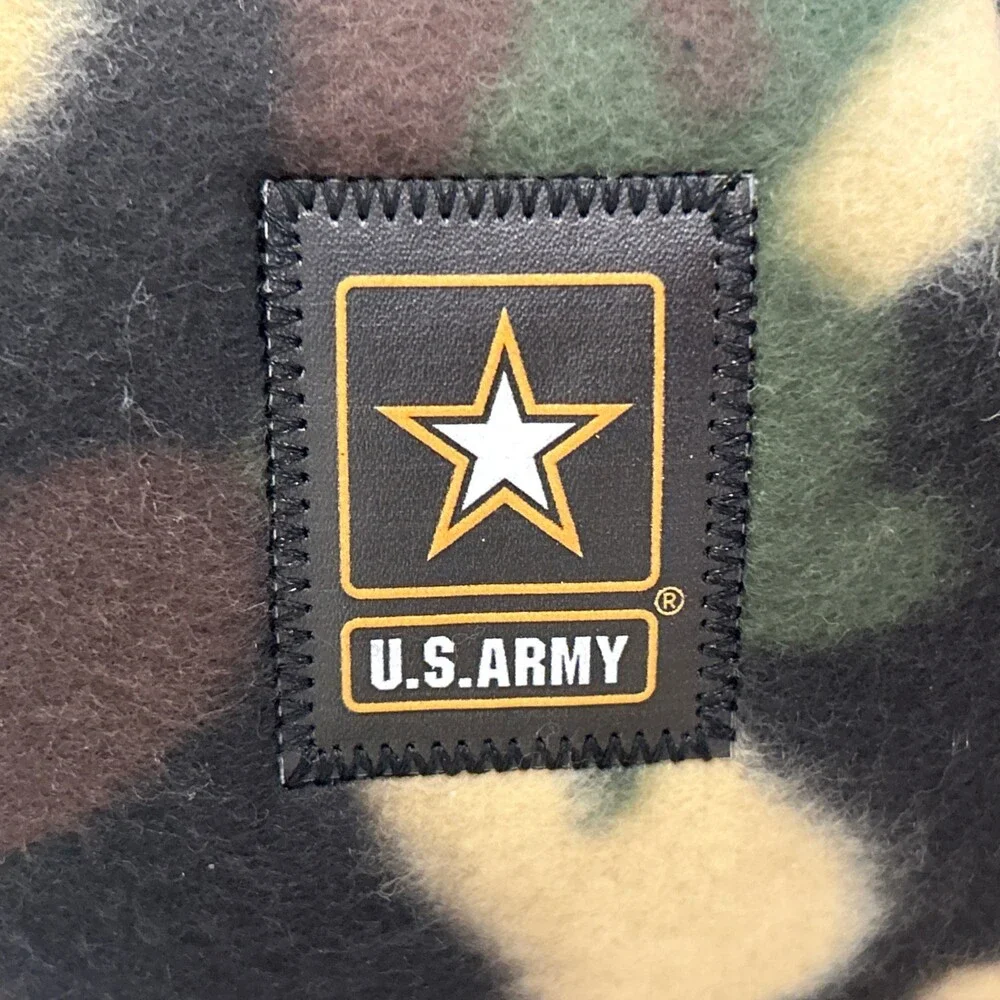 New US Army Camo Slippers Men's 13   House Shoes Slip On